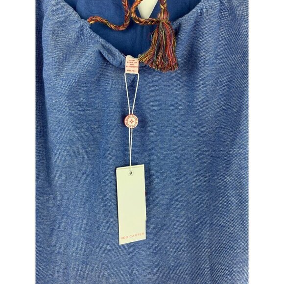 Red Carter womens topEmbroidered chambray strappy - Picture 9 of 10